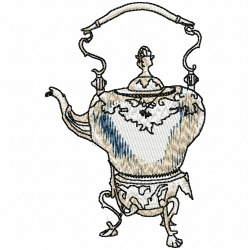 Teapots Embroidery Design 11 Teapots Embroidery Design 11